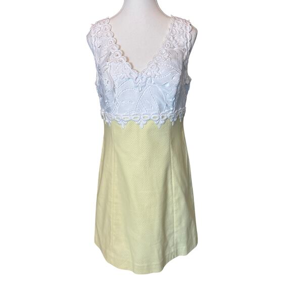Lily Pulitzer | Pineapple Yellow Sandi Stretch Shift Dress | 8 - Picture 1 of 15